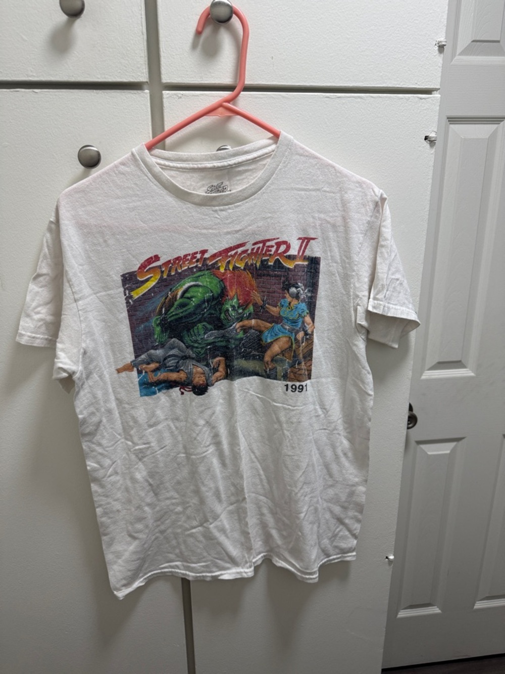 Street Fighter II 1991 Graphic Short Sleeve Tee - White